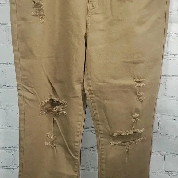 Risen Distressed Cuffed Ankle Skinny Jeans Size 2XL NWT - Picture 3 of 15